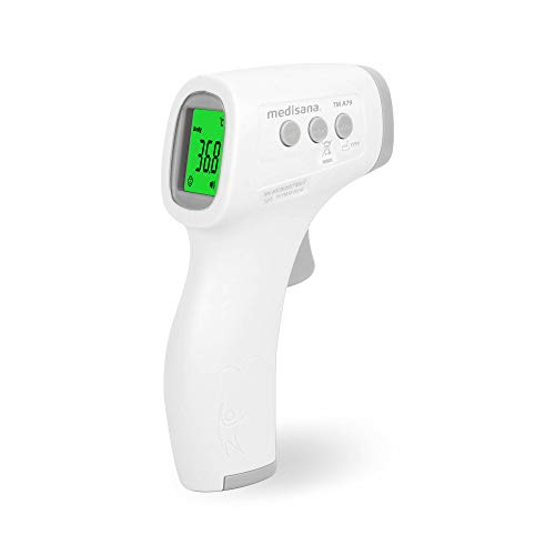 medisana TM A79 kontaktloses Infrarot Thermometer, Fieberthermometer, berührungsloses Stirnthermometer für Erwachsene, Kinder und Babys